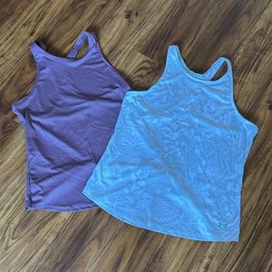 Under Armour Women's Tank Tops in Purple and White/Beige